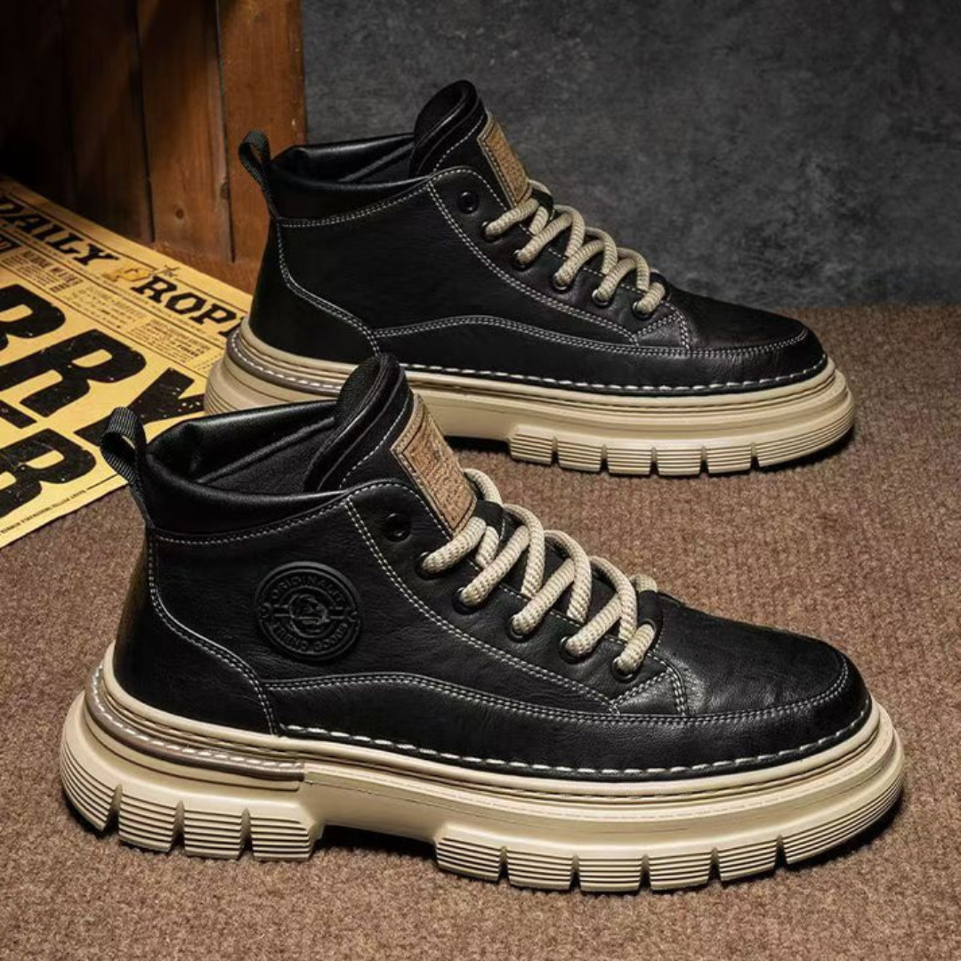 Botas de estilo británico en cuero