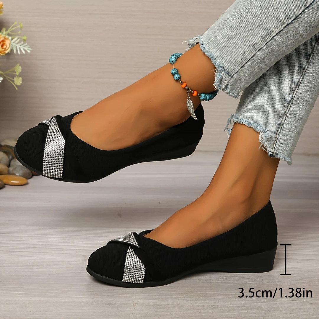 Bailarinas con Brillantes de suela ergonómica