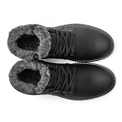 Botas de Invierno en Cuero Natural