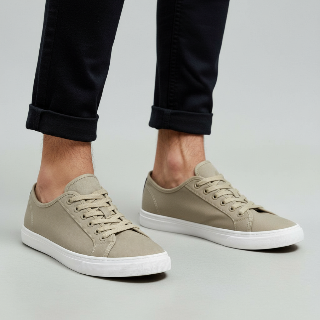 Zapatos de tela con suela baja antideslizante para hombre