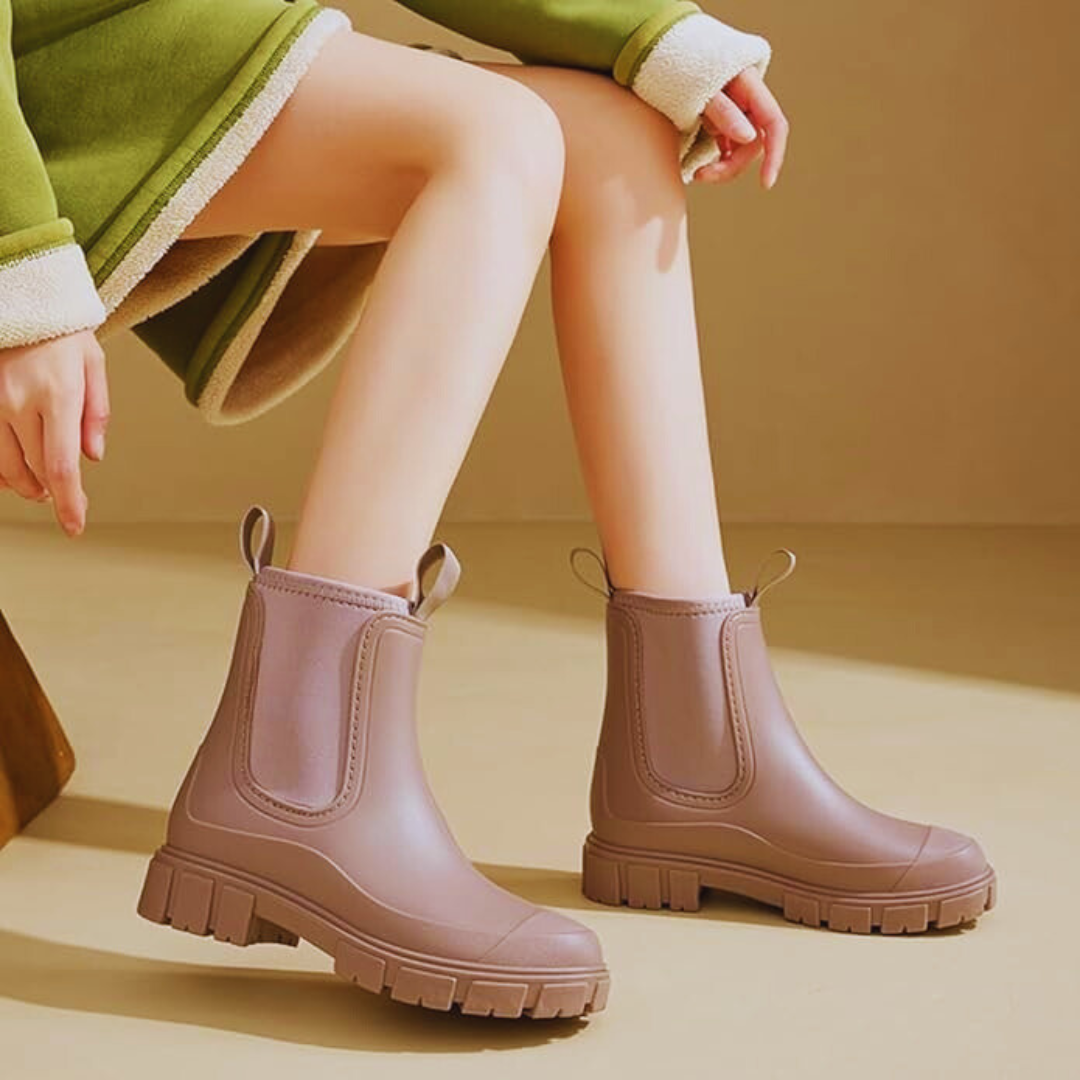Botas impermeables para mujer con suela antideslizante