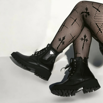 Botas estilo militar para mujer