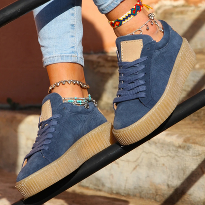 Zapatos ortopédicos con cordones para mujer