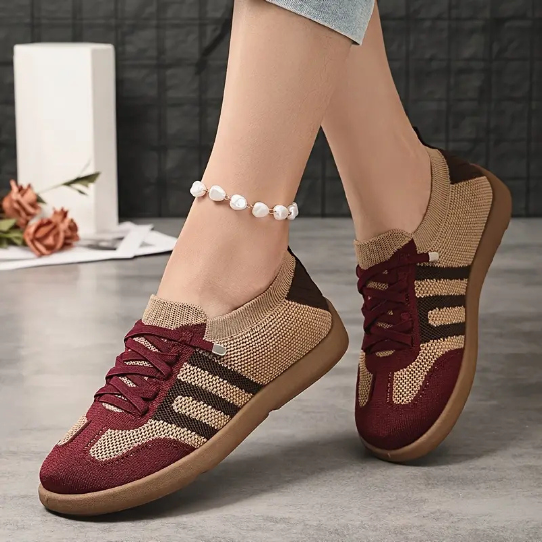 Zapatos slip-on transpirables con suela flexible y ergonomica para mujer