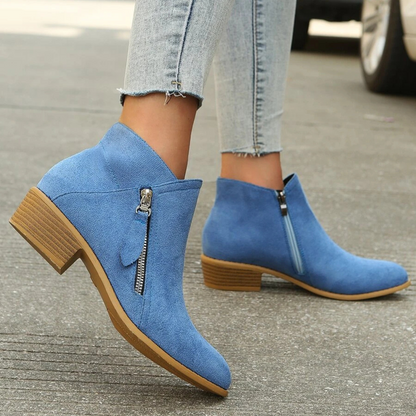 Botas de caña media para mujer con cremallera lateral®