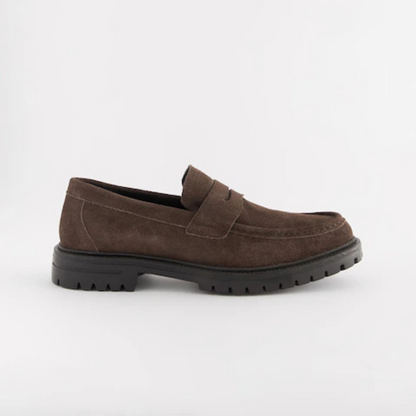 Elegante mocasines de ante para hombre