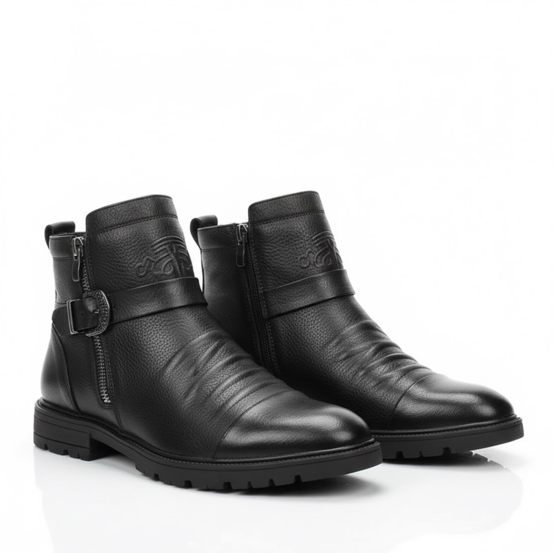 Botas de cuero con estilo elegante y moderno para hombre®